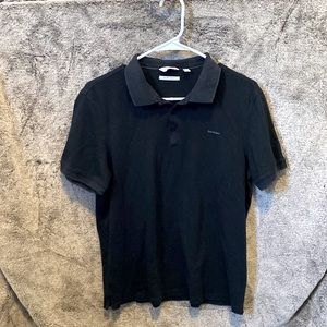 Calvin Klein Men’s Charcoal Gray Polo Shirt